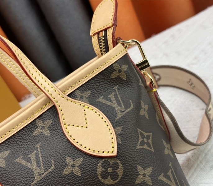 Louis Vuitton Monogram Canvas Neverfull BB Tote In Beige