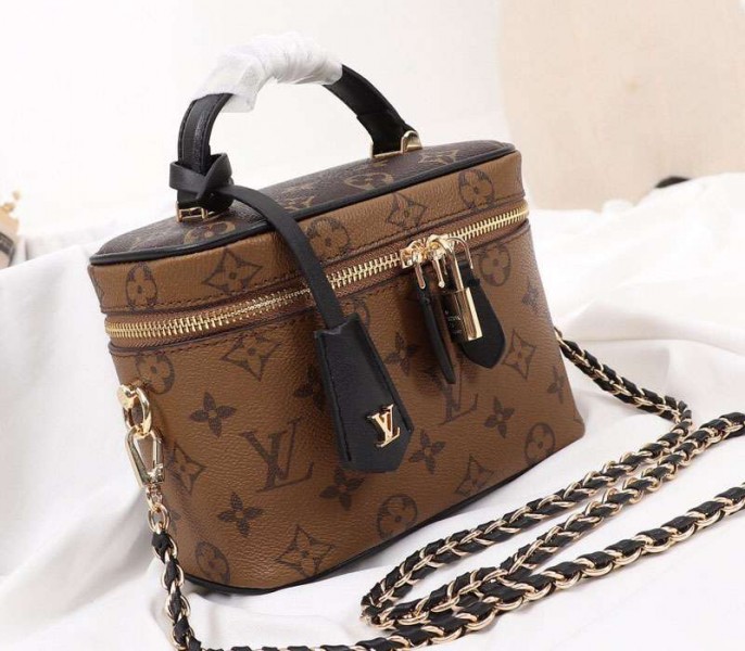 Louis Vuitton Monogram Reverse Canvas Vanity PM Bag