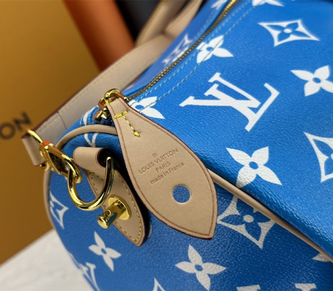 Louis Vuitton Speedy P9 Bandouliere 50 Bag In Blue