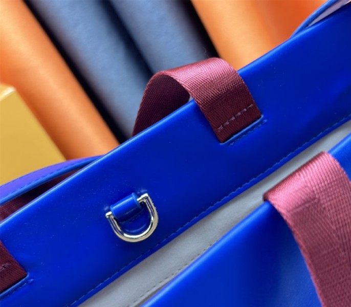 Louis Vuitton Other Leathers Shopper Cabas MM Tote In Blue