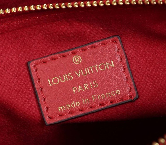 Louis Vuitton Monogram Canvas Soufflot BB Bag In Cerise Red