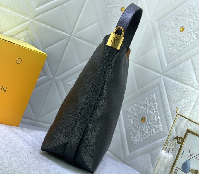 Louis Vuitton Low Key MM Hobo In Black