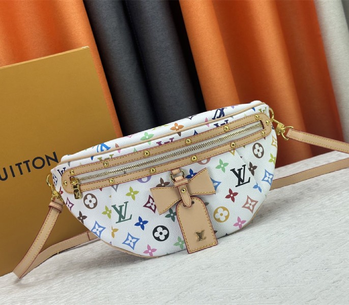 Louis Vuitton X TM Multicolored High Rise In White