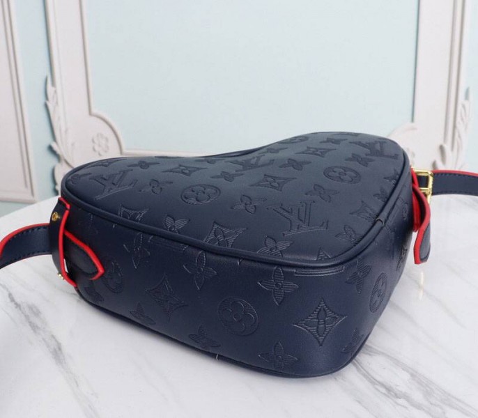 Louis Vuitton Monogram Empreinte Game On Coeur Bag In Navy Blue