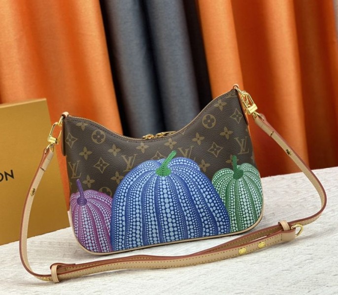 Louis Vuitton X YK Mongram Canvas Boulogne Bag In Pumpkin