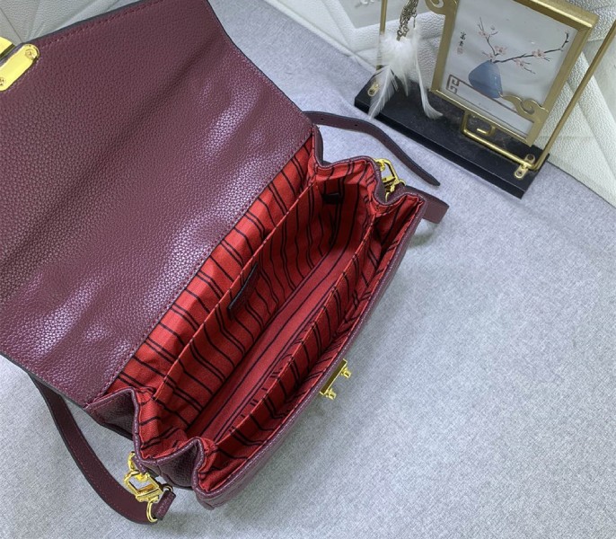 Monogram Empreinte Leather Metis In Wine