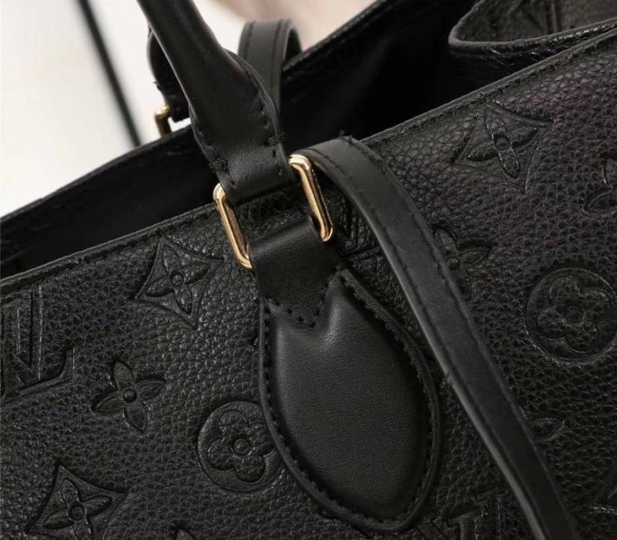 Louis Vuitton Monogram Empreinte Onthego GM Tote In Black