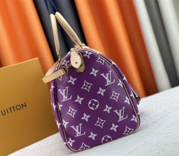 Louis Vuitton Speedy P9 Bandouliere 50 Bag In Pink Purple