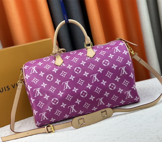 Louis Vuitton Speedy P9 Bandouliere 40 Bag In Pink Purple