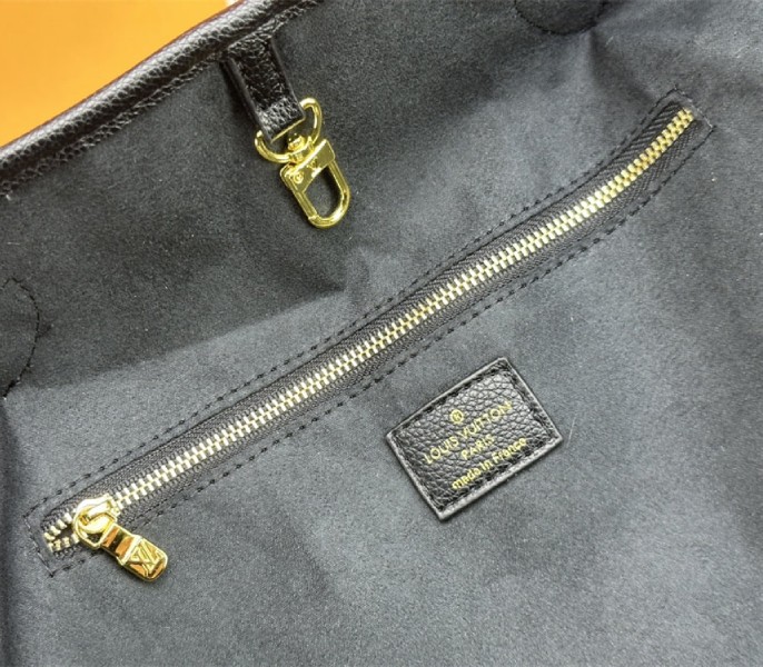 Louis Vuitton X TM Monogram Empreinte Neverfull MM In Black With Style 1