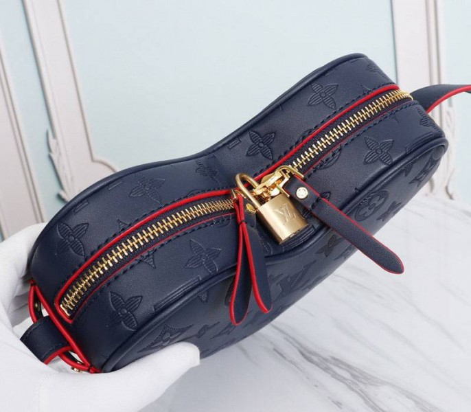 Louis Vuitton Monogram Empreinte Game On Coeur Bag In Navy Blue