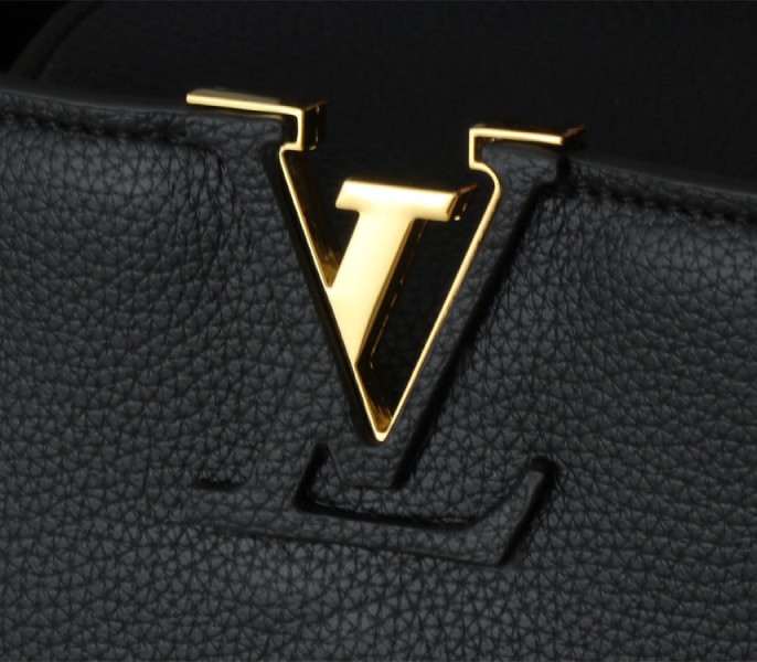 Louis Vuitton Capucines GM Souple Handbag In Black