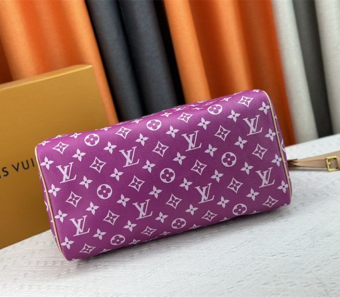 Louis Vuitton Speedy P9 Bandouliere 40 Bag In Pink Purple