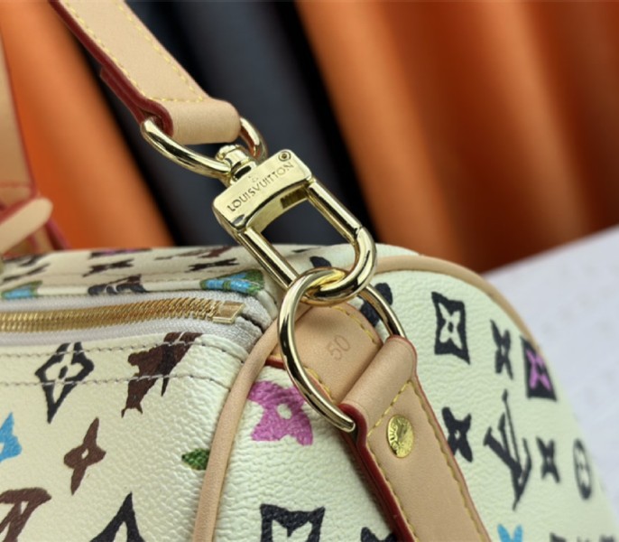 Louis Vuitton Monogram Craggy Keepall Travel 50 Bag In Vanilla