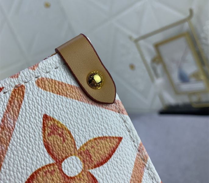 Louis Vuitton LV By The Pool Monogram Tiles Canvas Onthego MM Tote In Coral