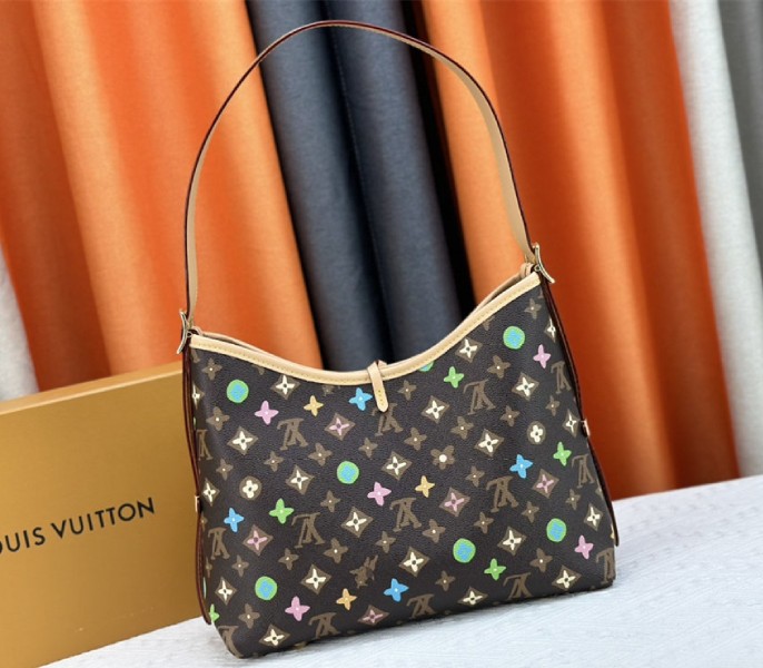 Louis Vuitton Monogram Craggy CarryAll PM Bag In Chocolate
