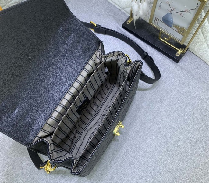 Monogram Empreinte Leather Metis In Black M41487