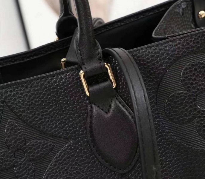 Louis Vuitton Monogram Empreinte Giant Onthego GM Tote In Black