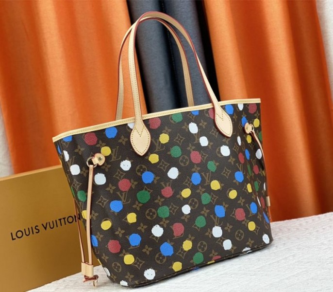 Louis Vuitton X YK Monogram Canvas Neverfull MM Tote