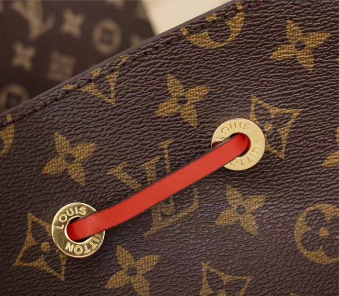 Louis Vuitton Monogram Canvas NeoNoe MM Bag In Coquelicot