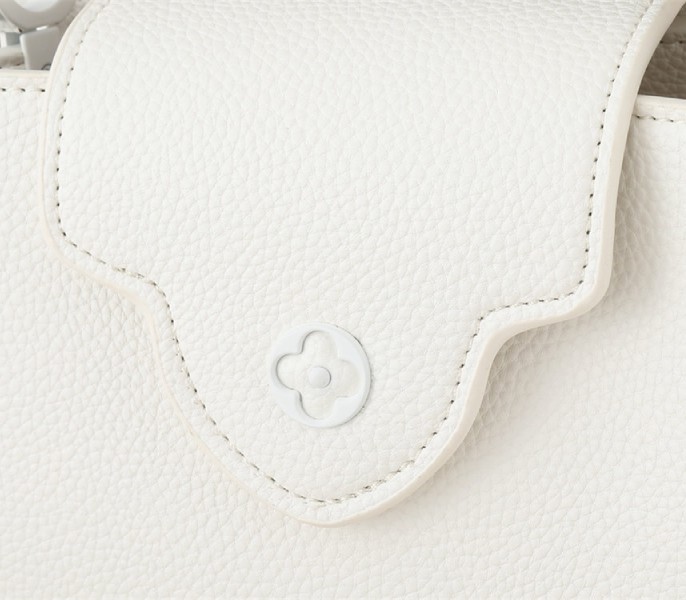 Louis Vuitton Capucines East-West Mini Handbag In Optic White