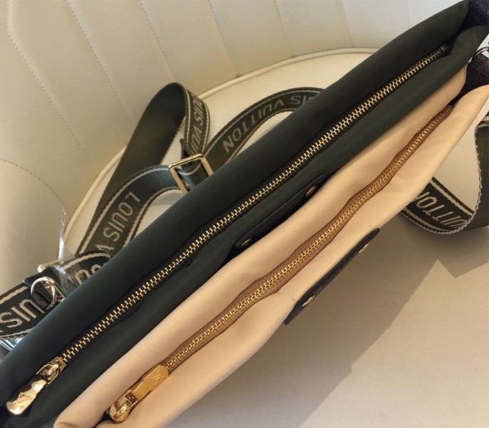 Louis Vuitton Econyl Regenerated Nylon Maxi Multi Pochette Accessoires In Khaki And Beige