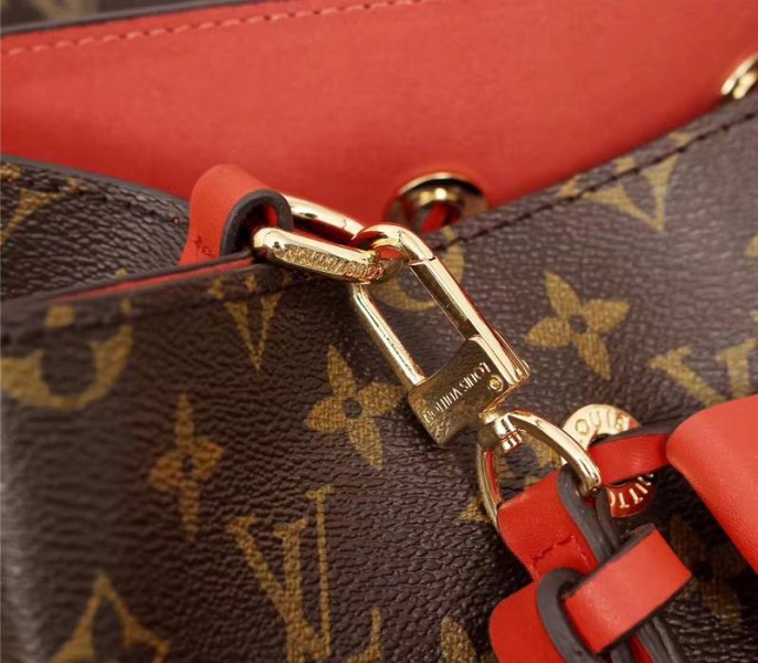 Louis Vuitton Monogram Canvas NeoNoe MM Bag In Coquelicot