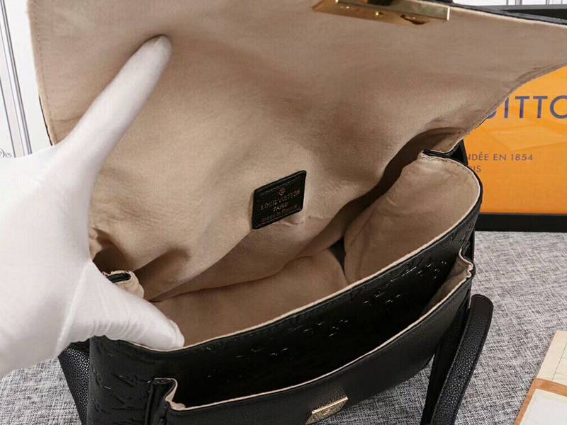 Louis Vuitton Monogram Empreinte Marignan Bag In Black