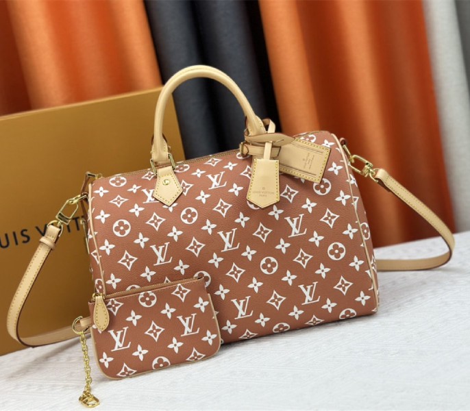 Louis Vuitton Speedy P9 Bandouliere 30 Bag In Camel