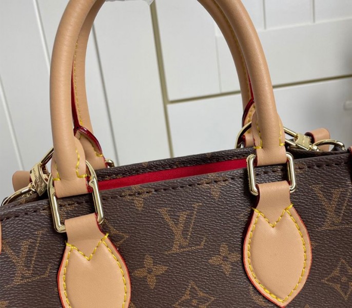 Louis Vuitton Monogram Canvas Sac Plat BB Carryall Handbag