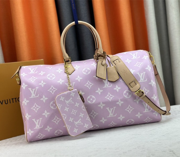 Louis Vuitton Speedy P9 Bandouliere 50 Bag In Light Hot Pink