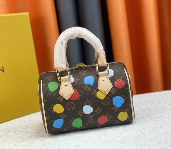Louis Vuitton X YK Monogram Canvas Speedy 20 Handbag