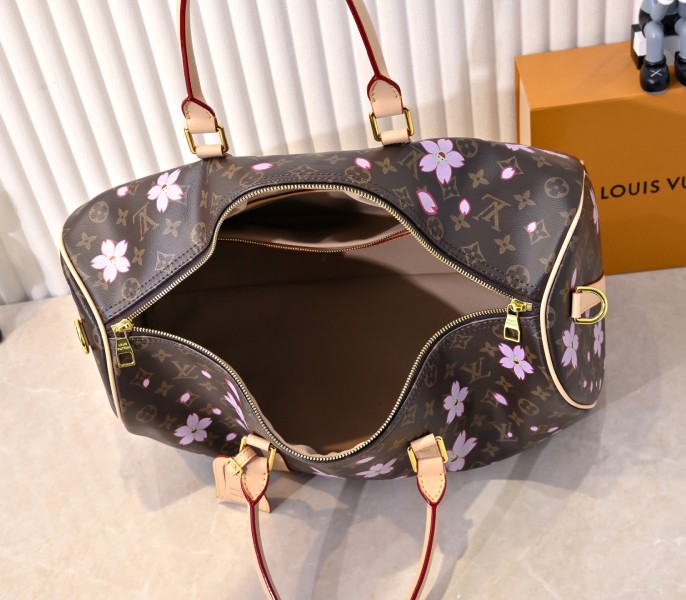 X TM Monogram Canvas Keepall 45 With Cherry Blossom