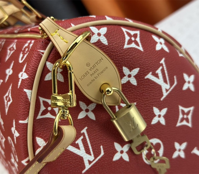 Louis Vuitton Speedy P9 Bandouliere 30 Bag In Red