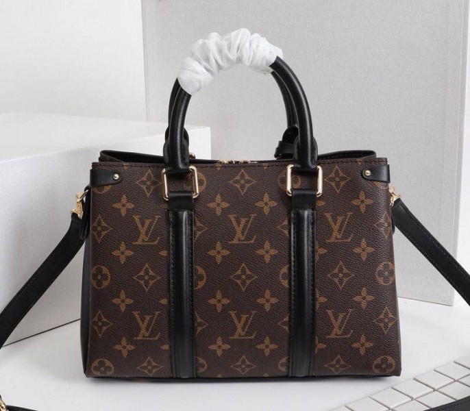 Louis Vuitton Monogram Canvas Soufflot BB Bag In Black