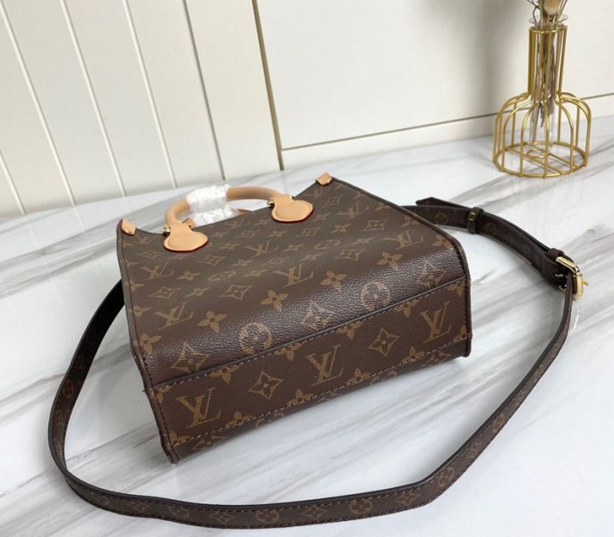 Louis Vuitton Monogram Canvas Sac Plat BB Carryall Handbag