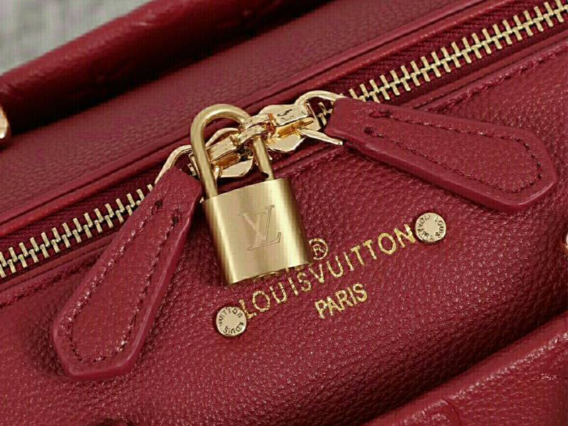 Louis Vuitton Monogram Empreinte Speedy Bandouliere 25 Handbag In Bordeaux