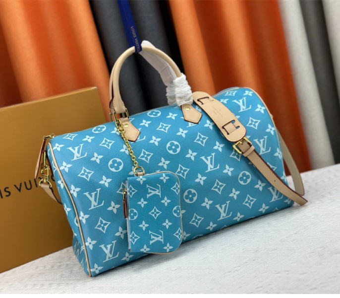 Louis Vuitton Speedy P9 Bandouliere 40 Bag In Turquoise