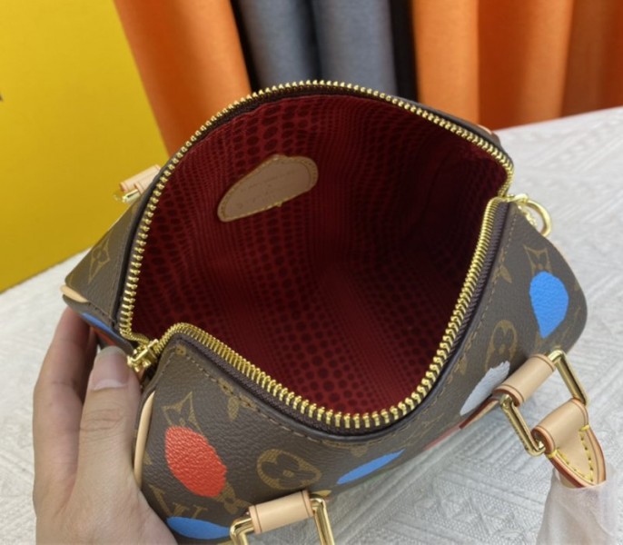 Louis Vuitton X YK Monogram Canvas Speedy 20 Handbag With Textile Strap In Style 2