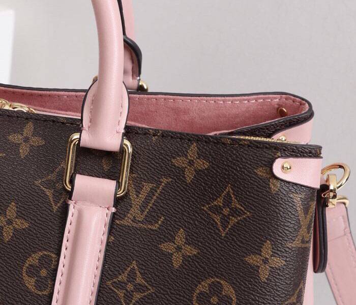 Louis Vuitton Monogram Canvas Soufflot MM Bag In Peach
