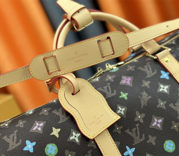 Louis Vuitton Monogram Craggy Keepall Travel 50 Bag In Chocolate