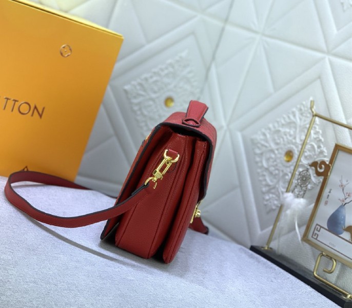 Monogram Empreinte Leather Metis In Red