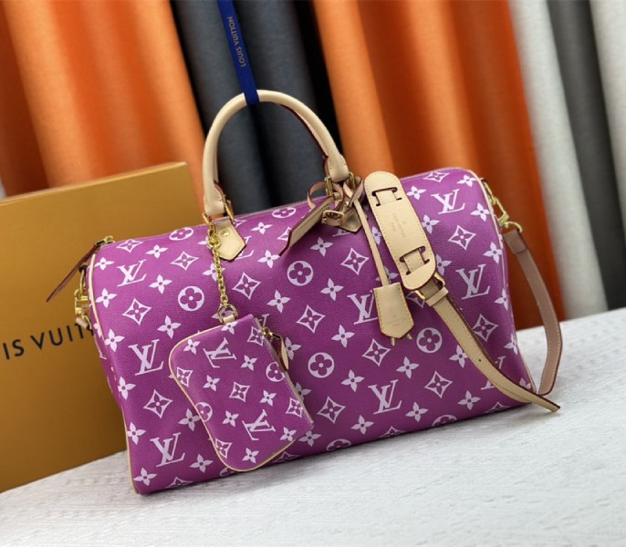 Louis Vuitton Speedy P9 Bandouliere 40 Bag In Pink Purple