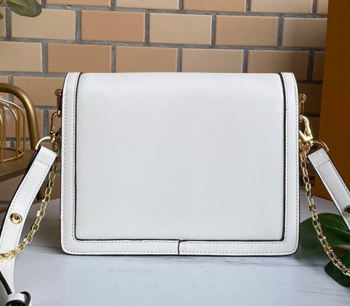 Louis Vuitton Dauphine Lugano MM Off Bag In Off-White