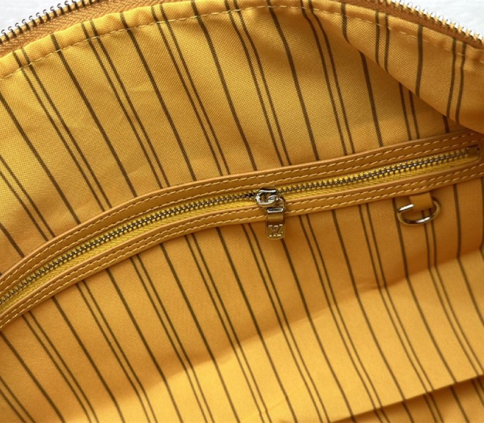 Louis Vuitton Taurillon Leather Keepall Bandouliere 50 In Safran Yellow