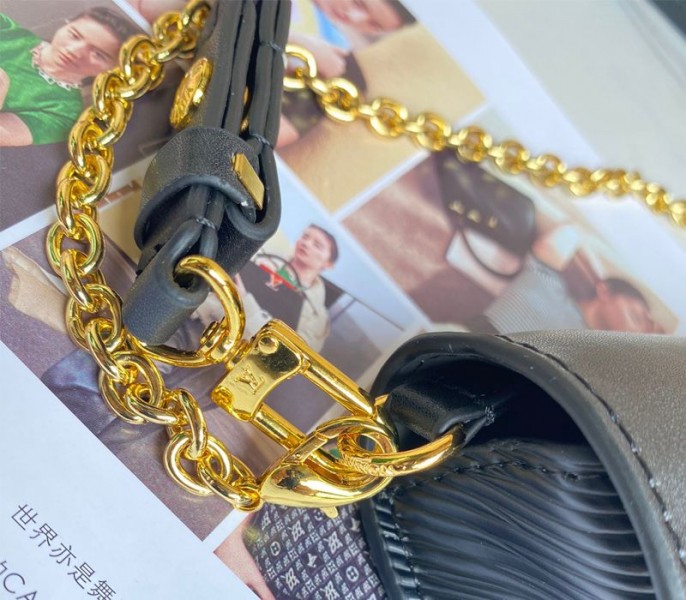 Louis Vuitton Epi Leather Padlock On Strap Bag In Black