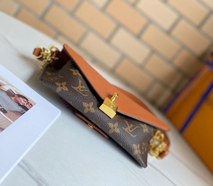 Louis Vuitton Monogram Canvas Padlock On Strap Bag In Caramel
