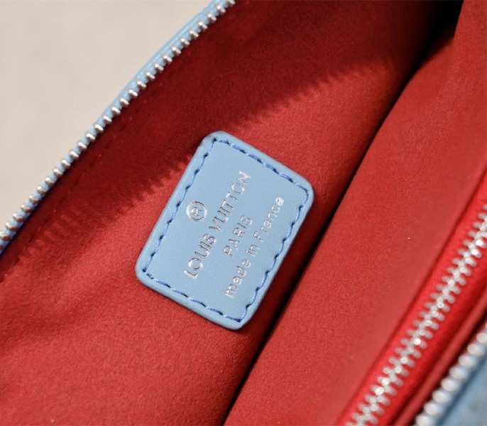 Louis Vuitton Coussin PM Bag In Turquoise Blue With Jacquard Strap