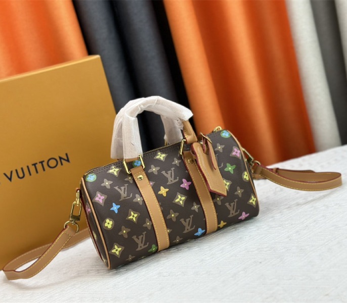 Louis Vuitton Monogram Craggy Keepall Travel 25 Bag In Chocolate