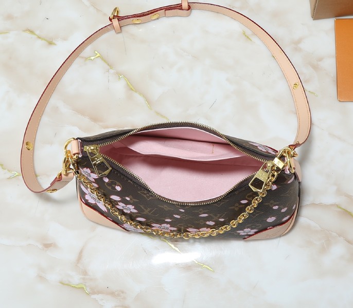 X TM Monogram Canvas Boulogne PM With Cherry Blossom